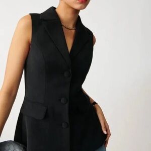 NWT Reformation Billie Vest in Black (size S)
